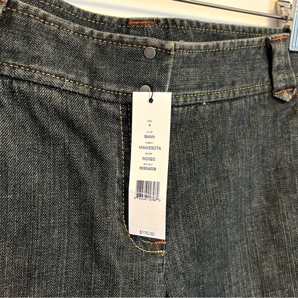 NWT Theory Jeans Womens Cropped Jeans Bann Indigo Size 4 - Picture 2 of 5